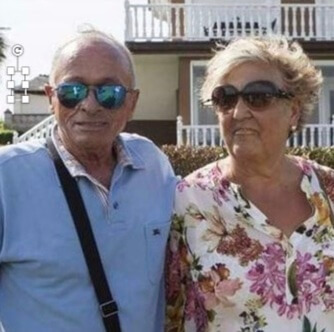 Nely Garcia with her husband, Luis Martinez. 
